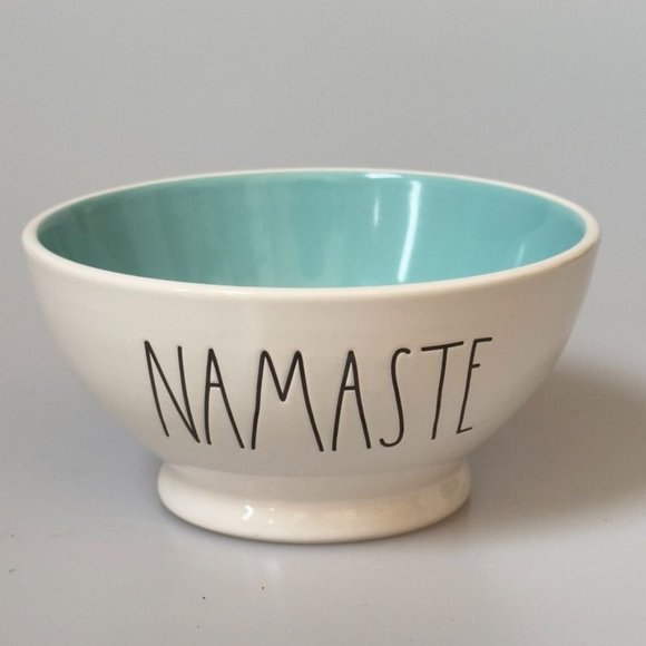 RAE DUNN Bowl Ceramic ARTISAN Collection BY MAGENTA "NAMASTE" - Picture 1 of 8